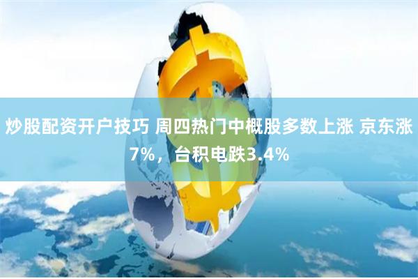 炒股配资开户技巧 周四热门中概股多数上涨 京东涨7%，台积电跌3.4%