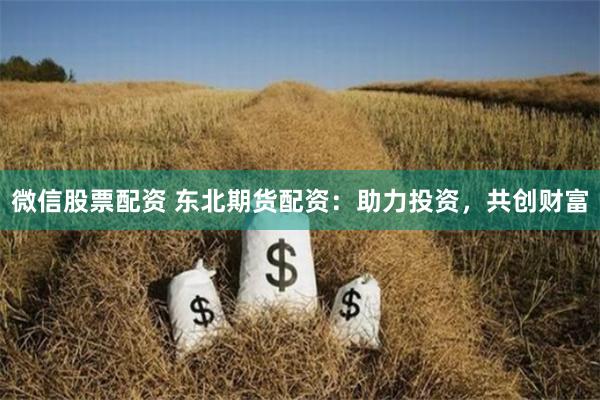 微信股票配资 东北期货配资：助力投资，共创财富